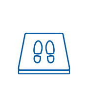 Ícone Desinfeção de calçado